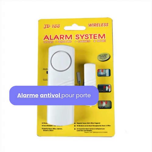 Alarme anti-vol pour portes 6 piéces